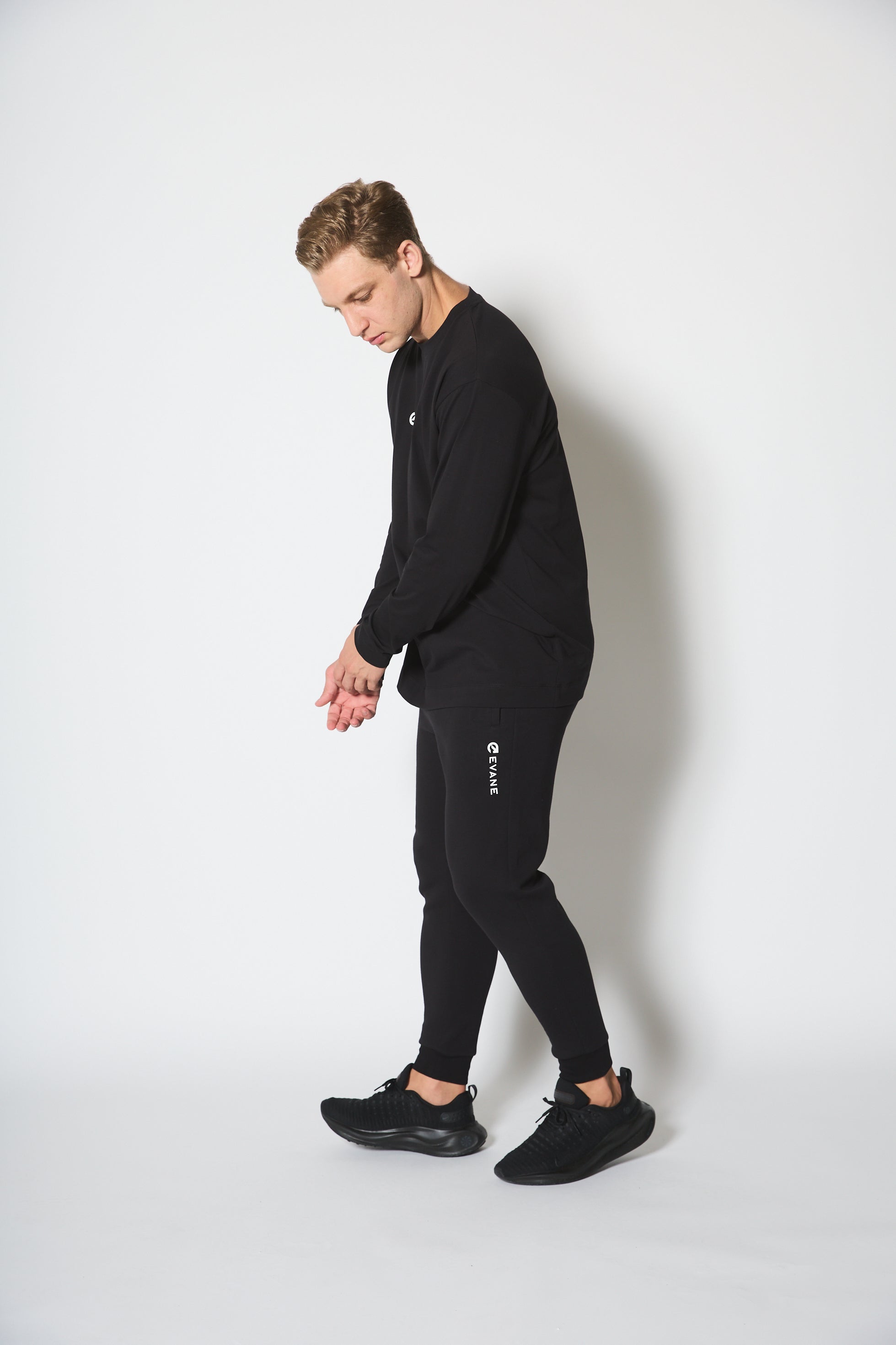 EVANE] エバンコットン ストレッチ ロングスリーブTシャツ